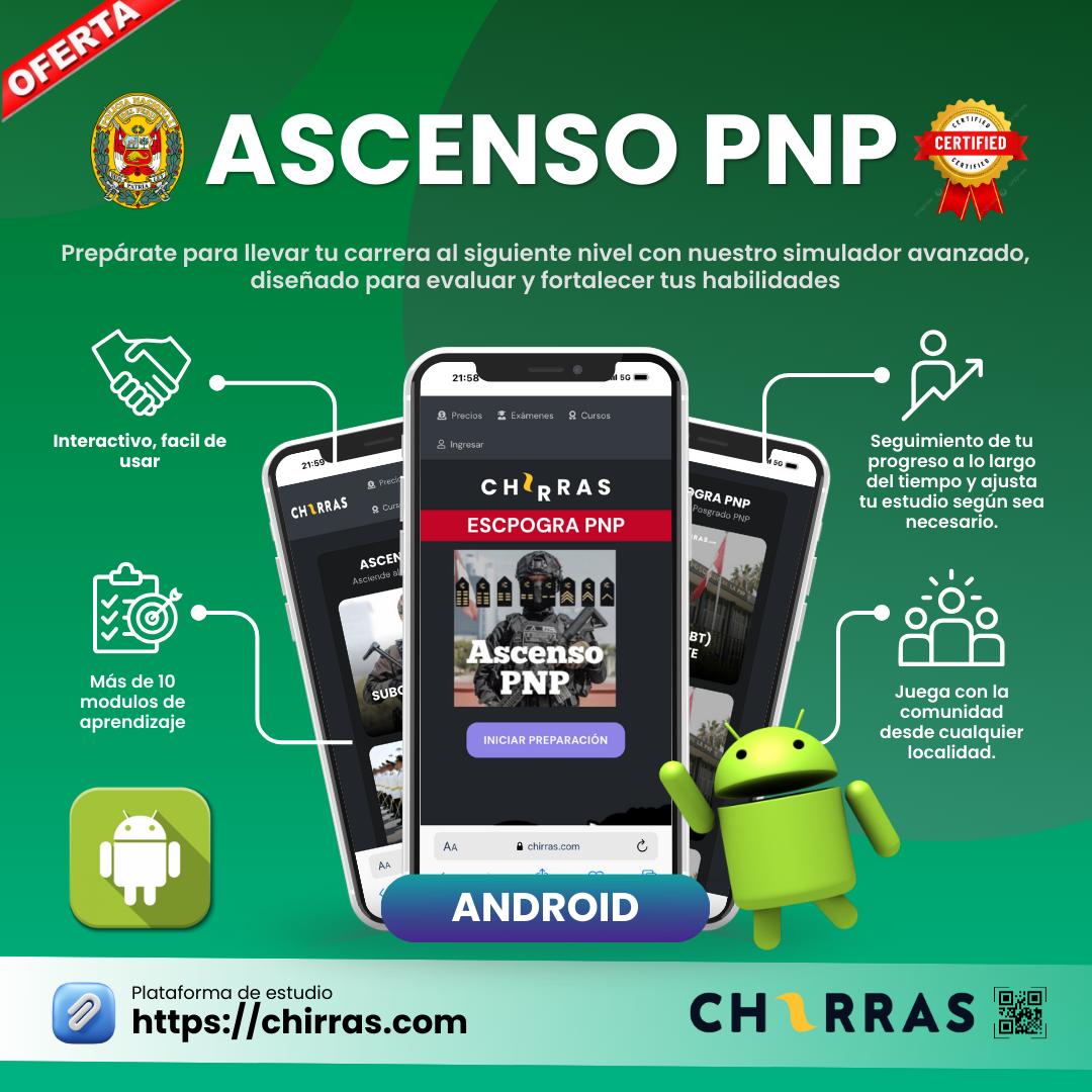 ¿Quieres ascender en la PNP?